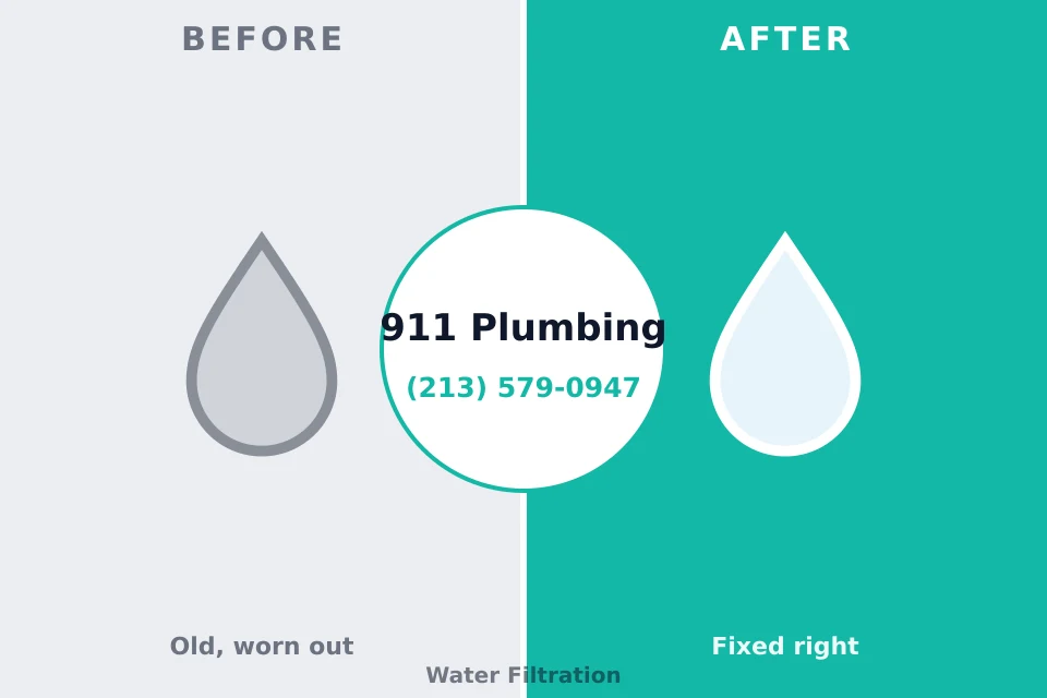 Before and after: plumbing company Man, WV